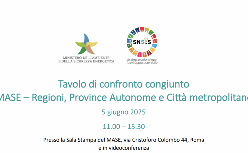 Sviluppo sostenibile: la Città Metropolitana di Catania al Tavolo di confronto congiunto MASE–Enti territoriali